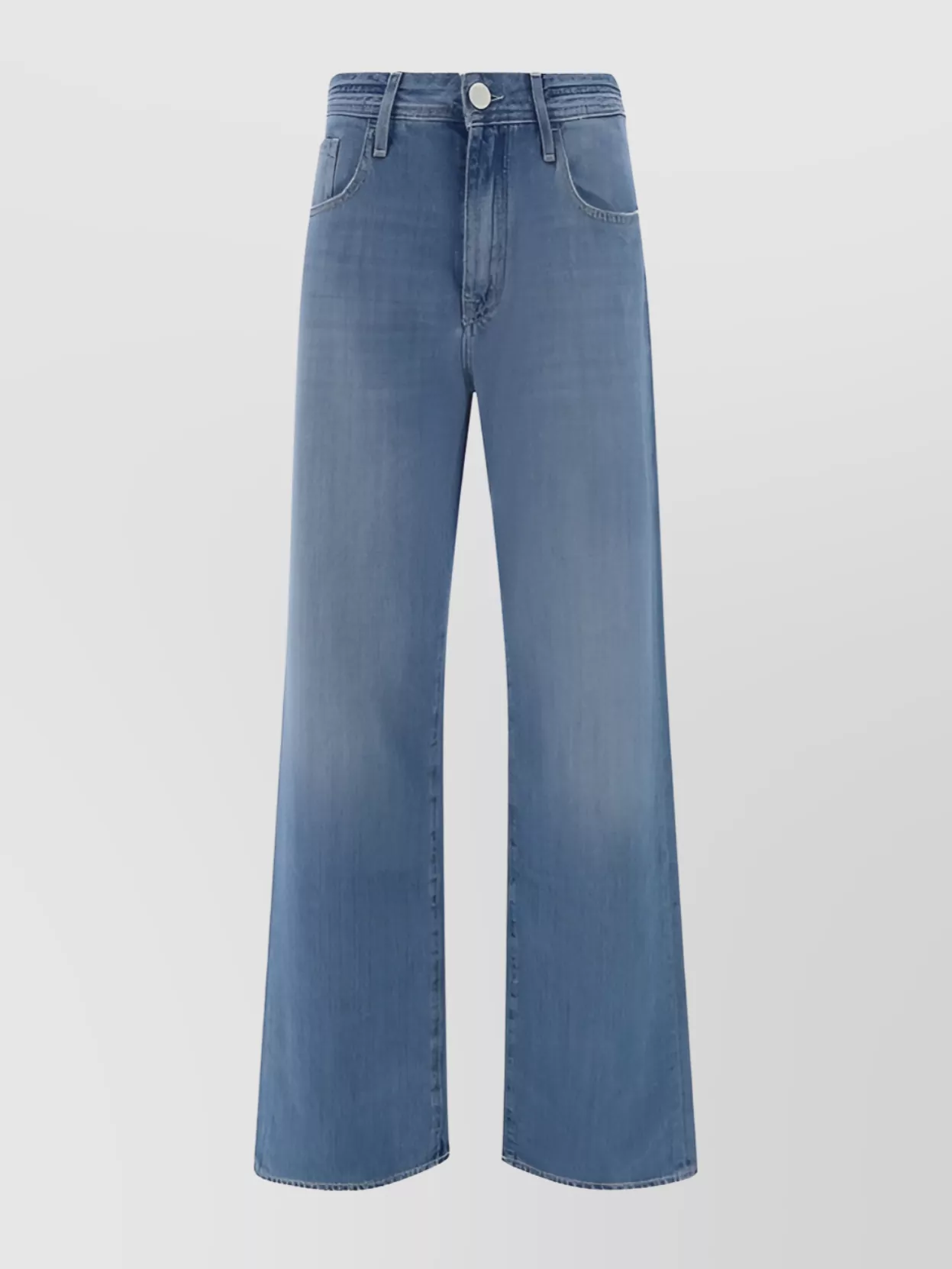 Jacob Cohen Embroidered Back Pocket Wide Leg Jeans In Blue