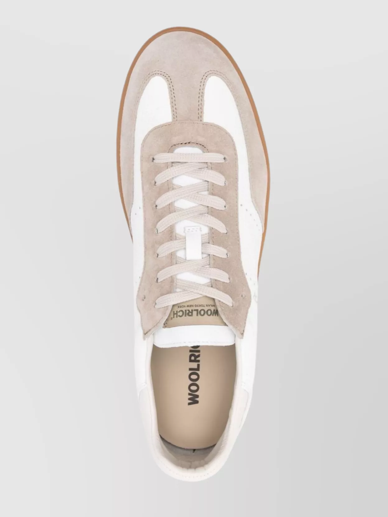 Woolrich Perforated Rubber Sole Suede Panels Sneakers