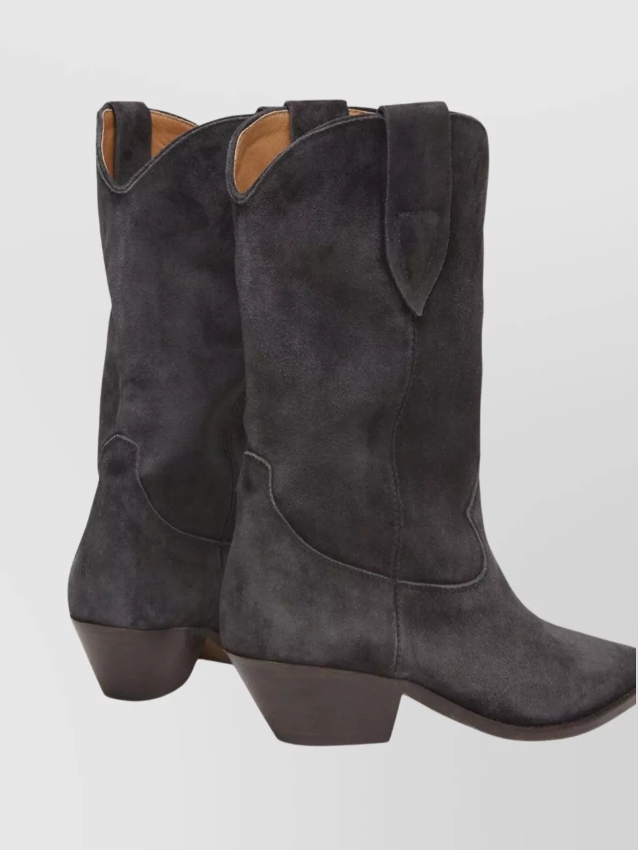 Isabel Marant Suede Cowboy Boots Cuban Heel