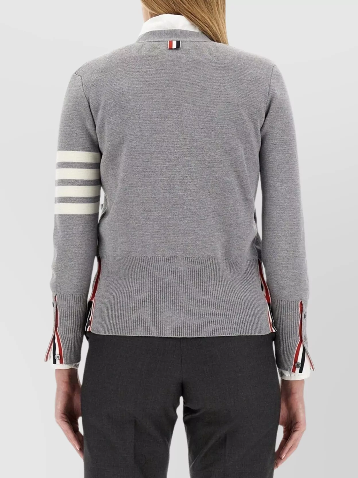 Thom Browne Knitwear With Button Detailing And Chest Pocket