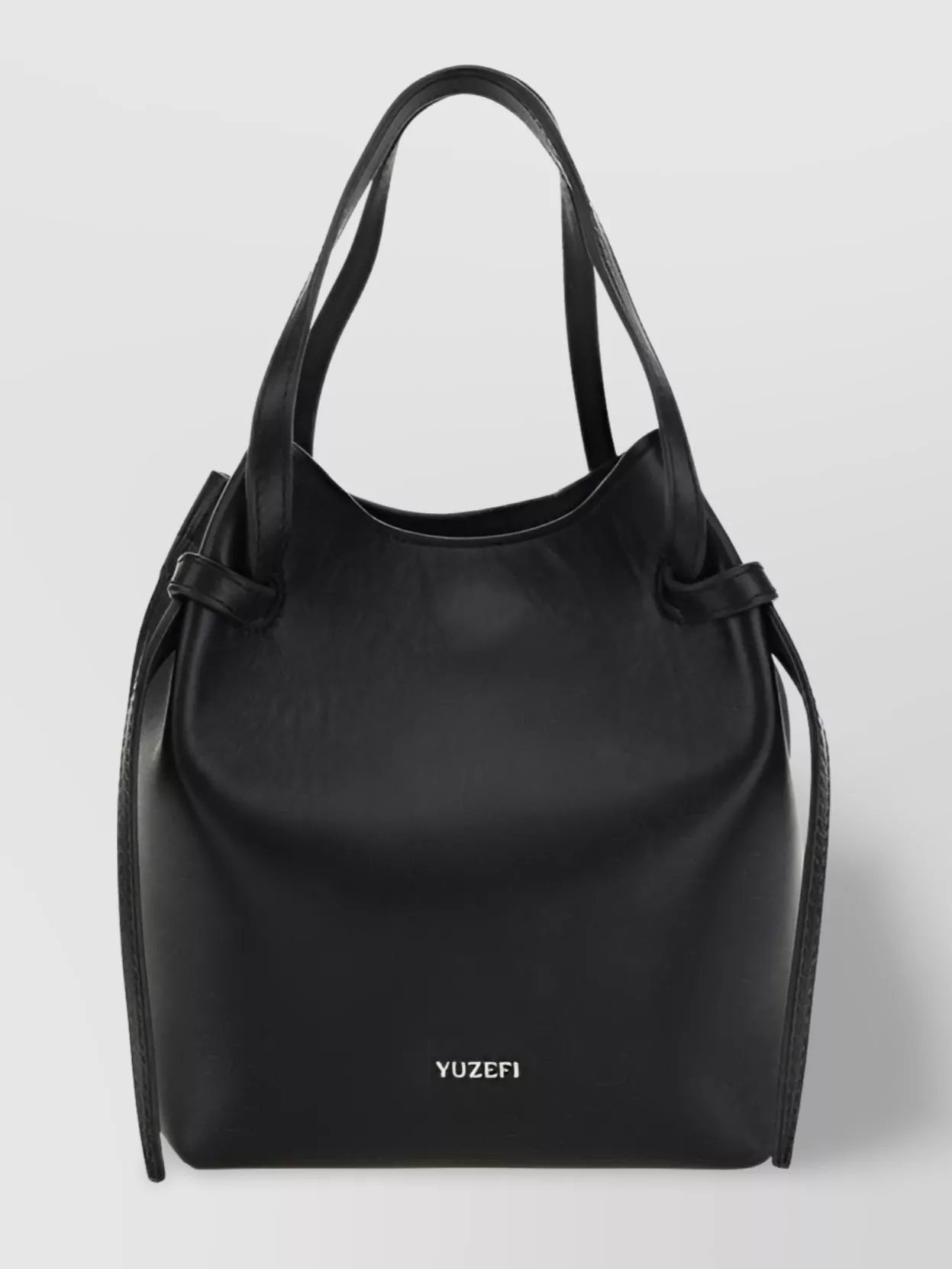 Shop Yuzefi Adjustable Straps Calfskin Bucket Bag