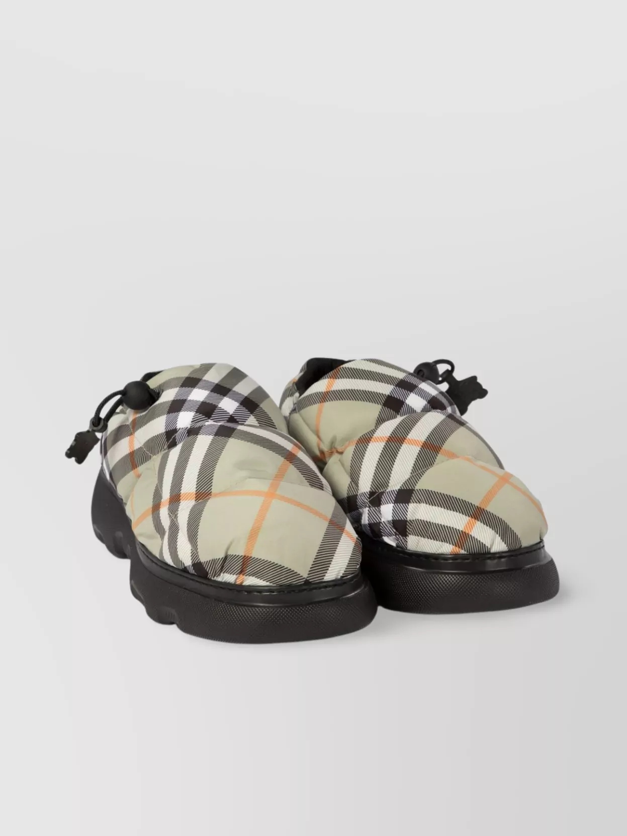 Burberry Round Toe Rubber Sole Loafers