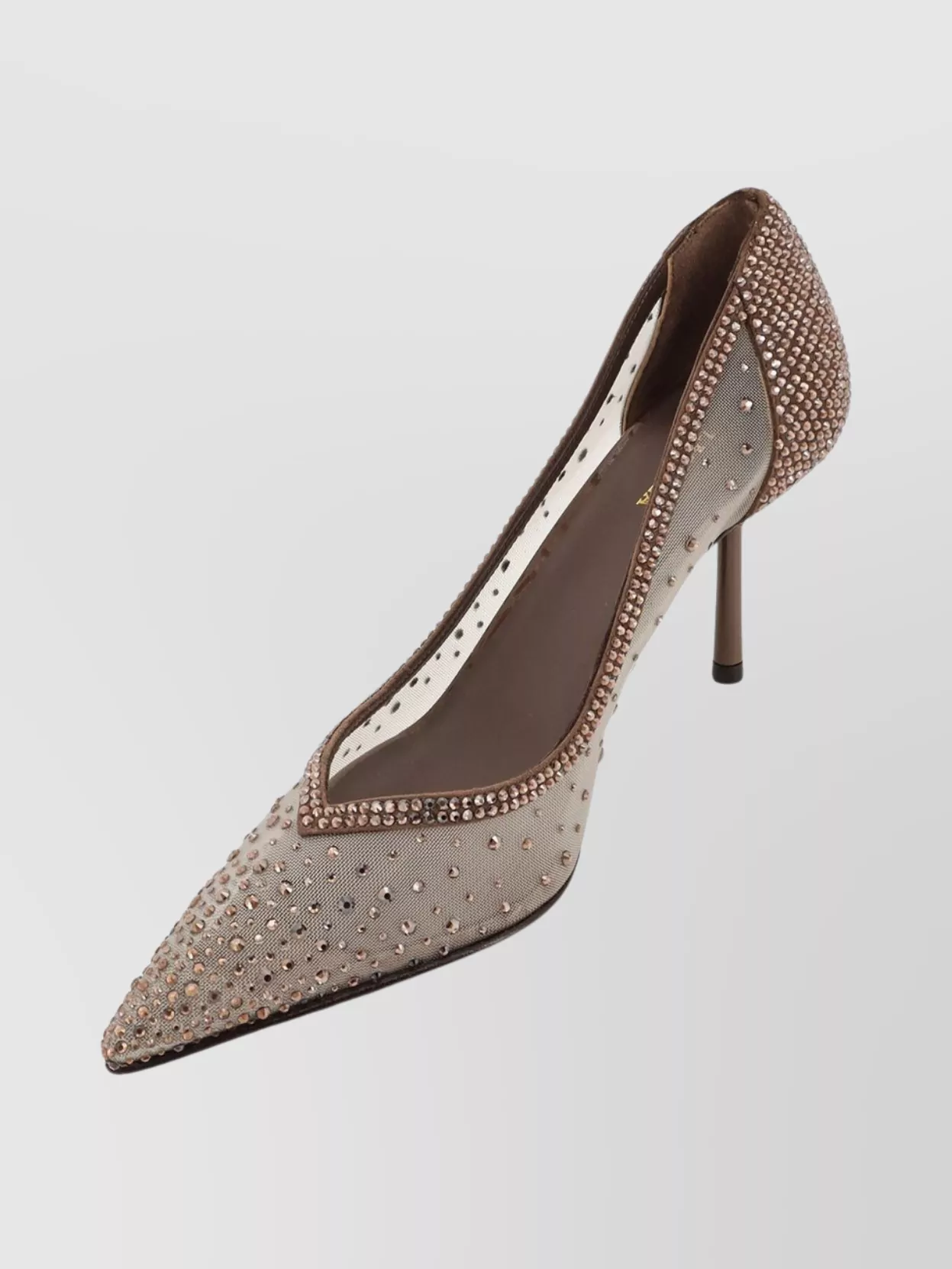 Le Silla Rhinestone Embellished Mesh Stiletto Pumps