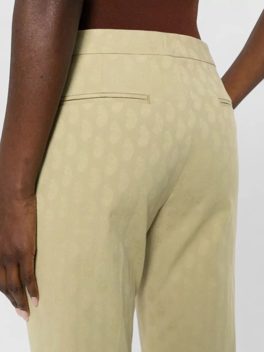 Etro Cropped Jacquard Suit Trousers