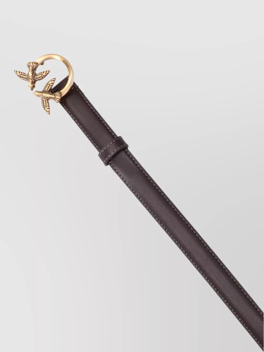 Pinko Leather Love Berry Belt