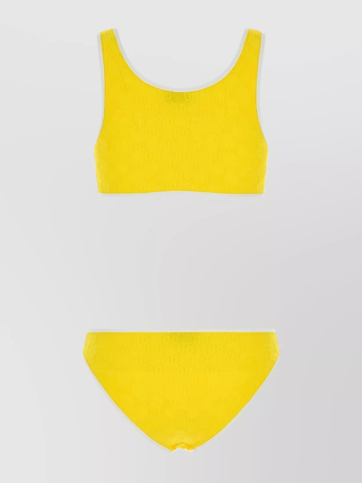 Gucci Bikini Scoop Neckline Stretch Nylon In Yellow