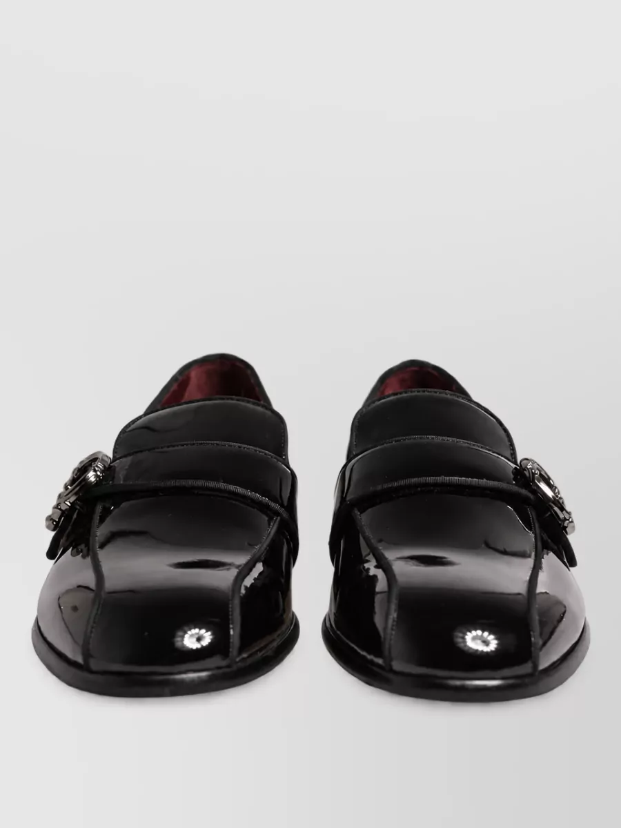 Dolce&Gabbana patent leather monk shoes