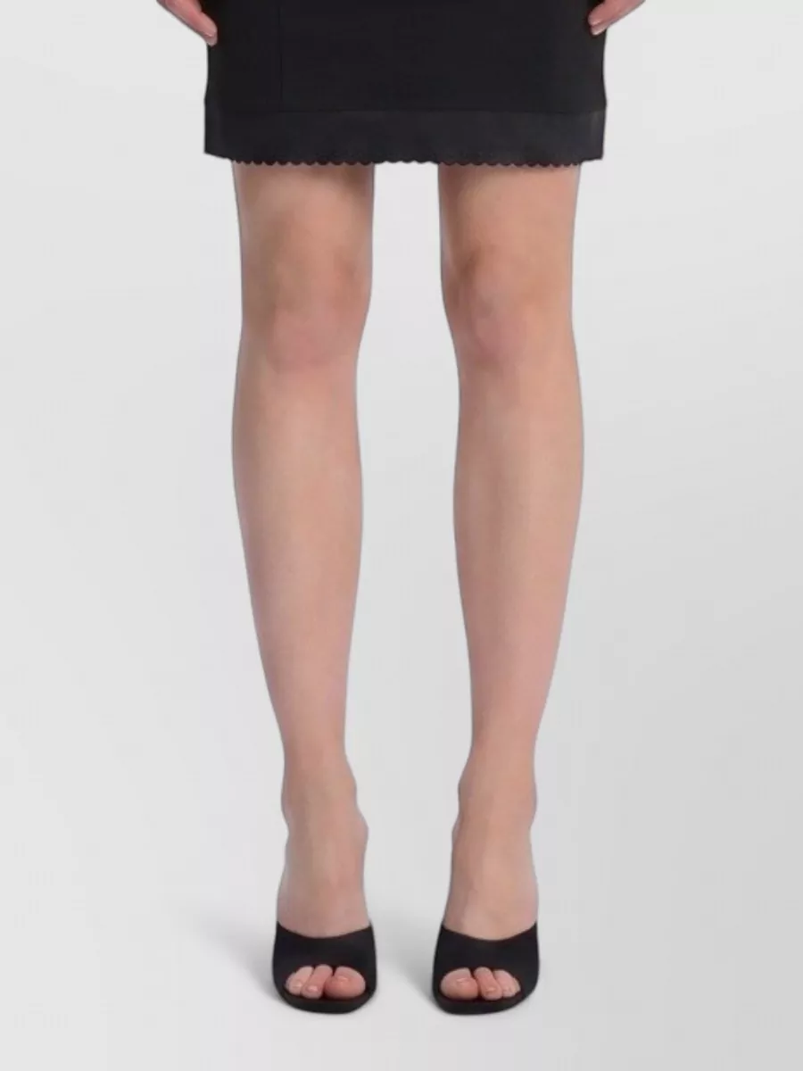 The Attico tulle insert mini dress