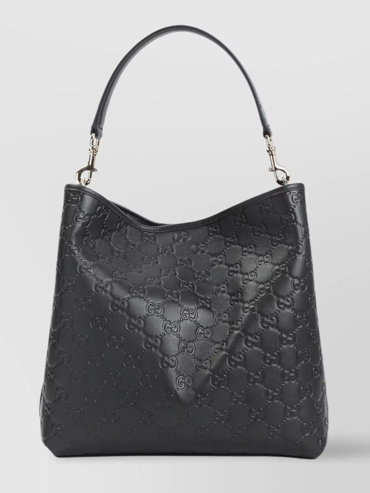 Gucci Leather Bag With Adjustable Handle And Strap