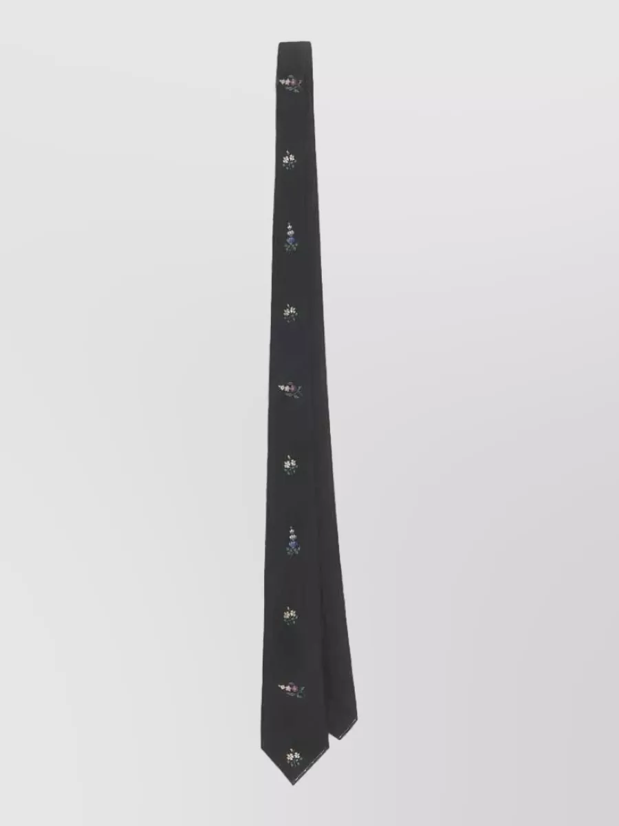 Marni silk floral-print tie