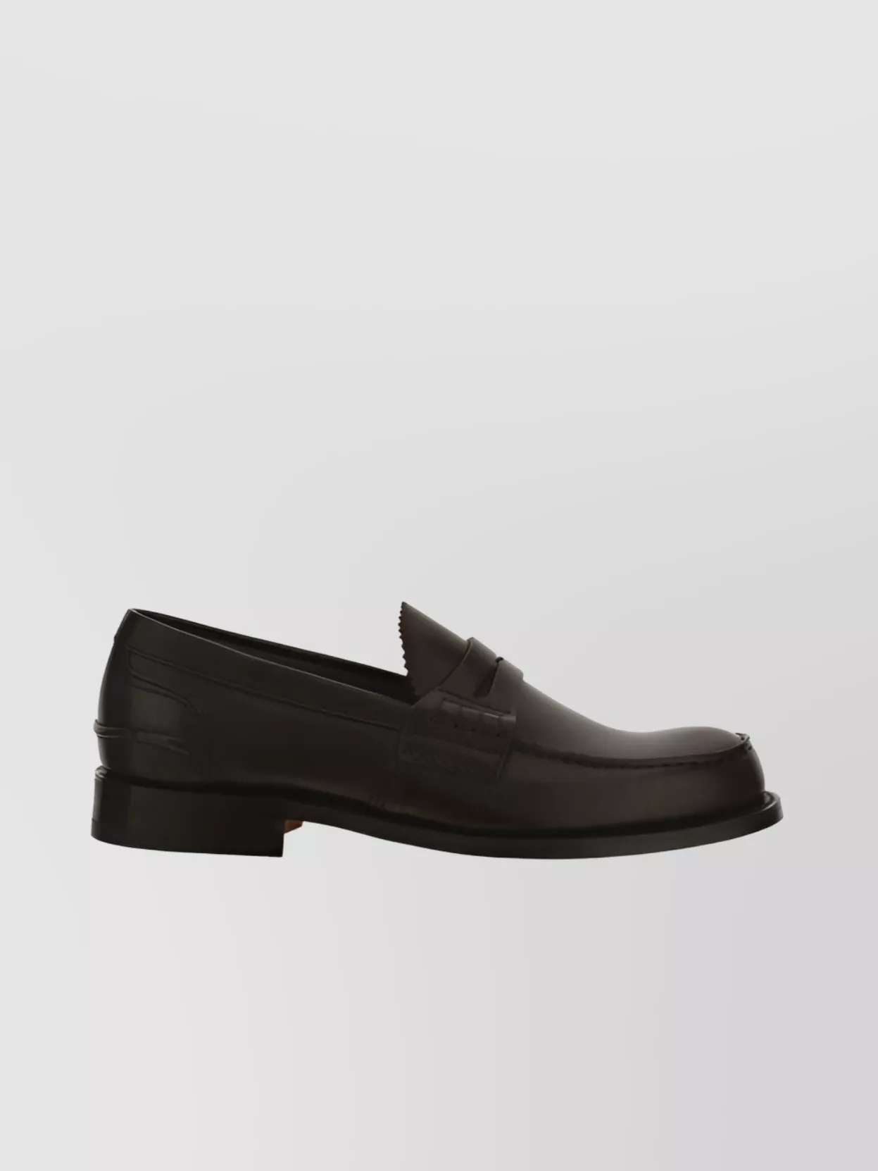 Shop Church's Rounded Toe Penny Loafers With Stitched Detailing