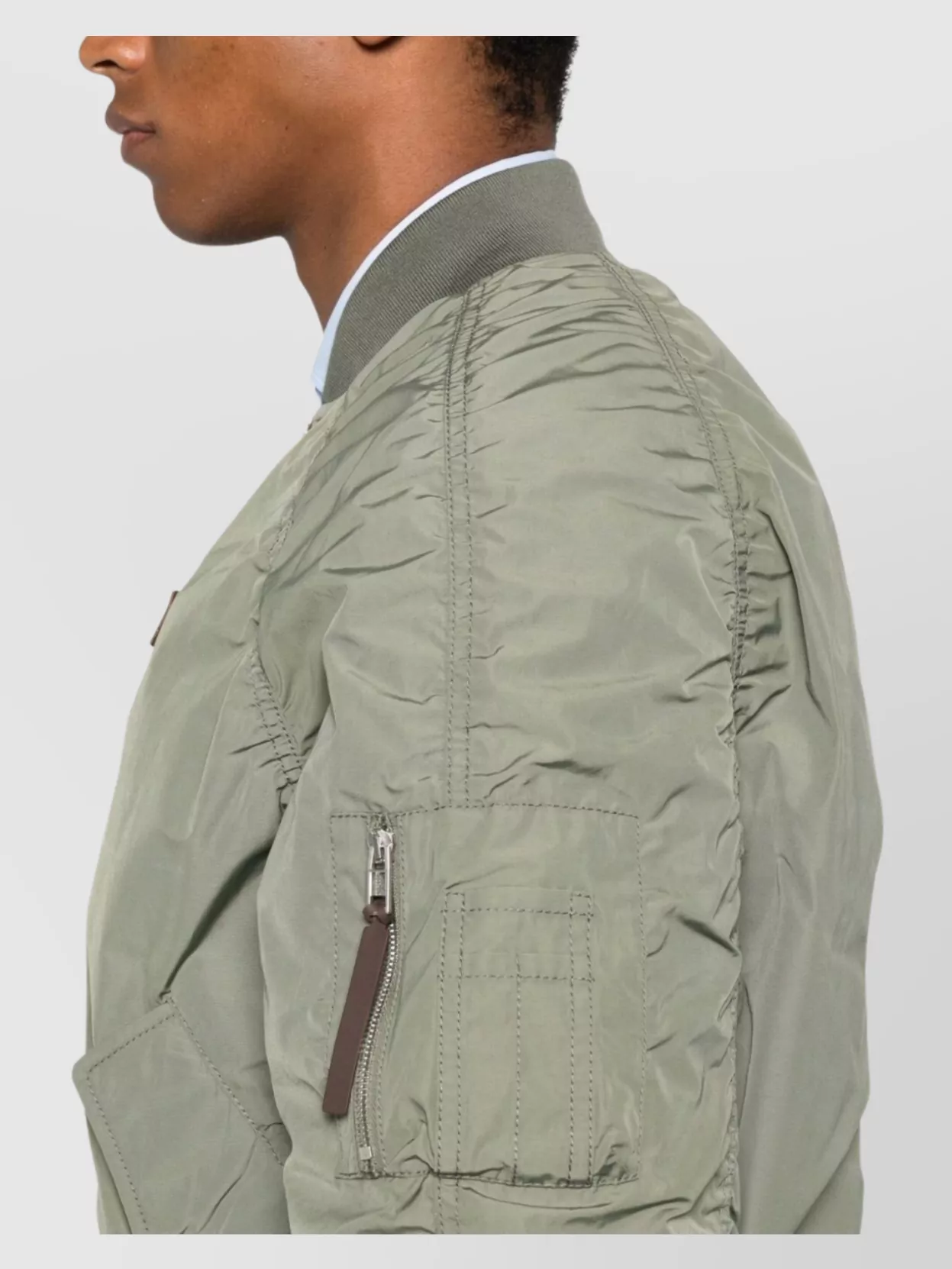 Moschino Blazer Ribbed Sleeve Zip Pockets