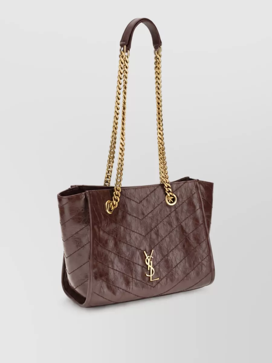 Saint Laurent Calf Leather Shoulder Bag