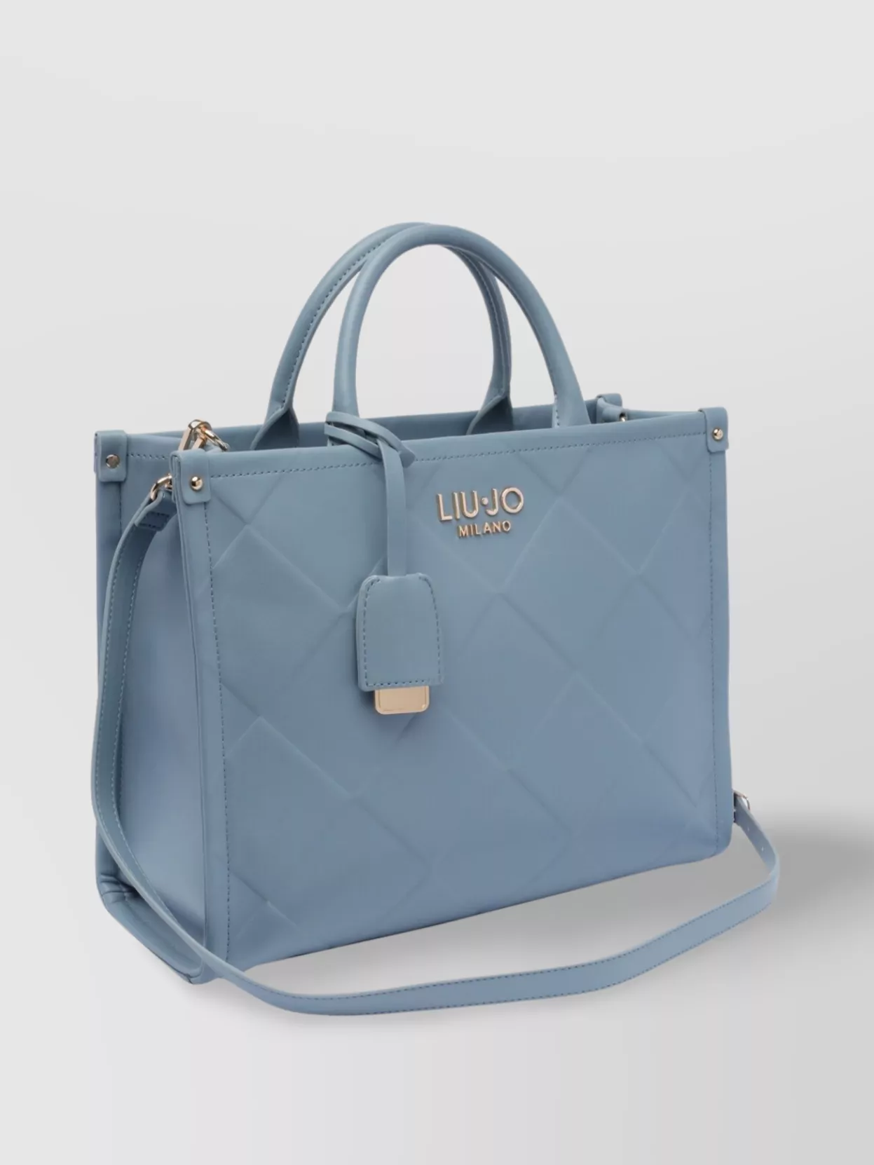 Liu •jo Quilted Denim Cross-body Bag With 2 Handles