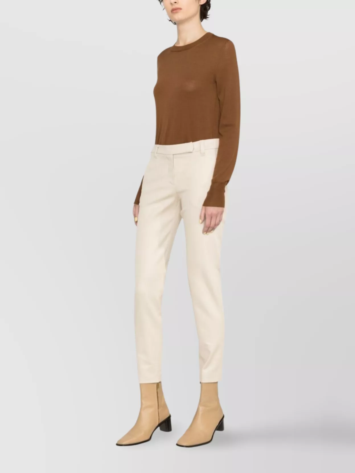 Brunello Cucinelli Tailored Cotton Trousers Belt Loops