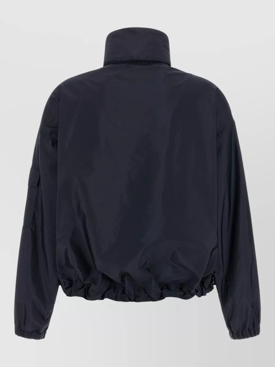 Moncler Nylon Hooded Single-Breasted Jacket