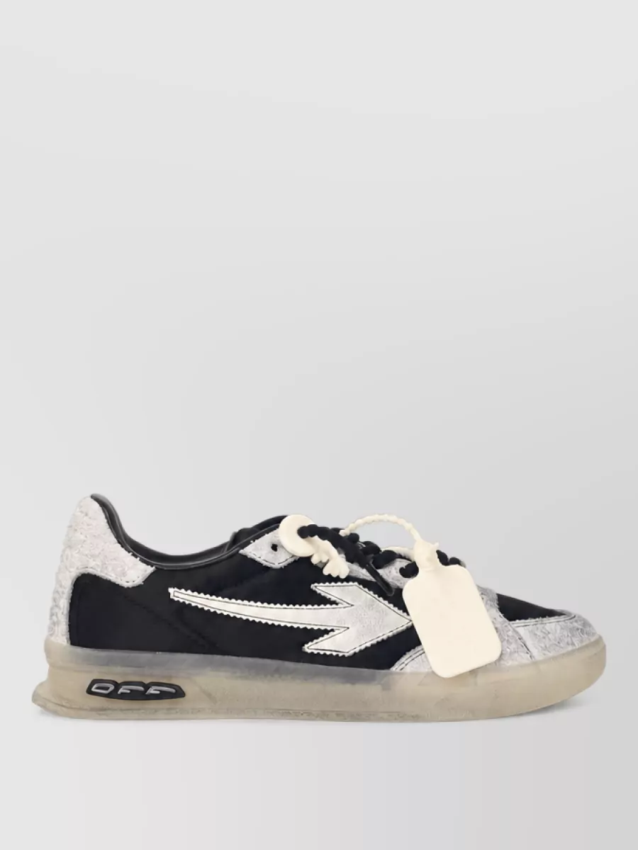 Off-White leather low-top sneakers