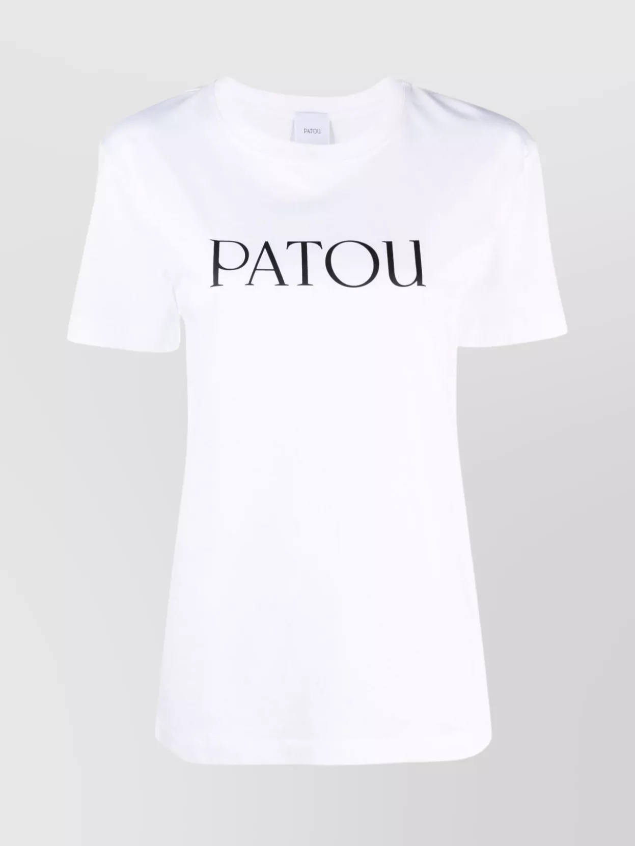 Shop Patou Versatile Round Neck Short Sleeve Top In White