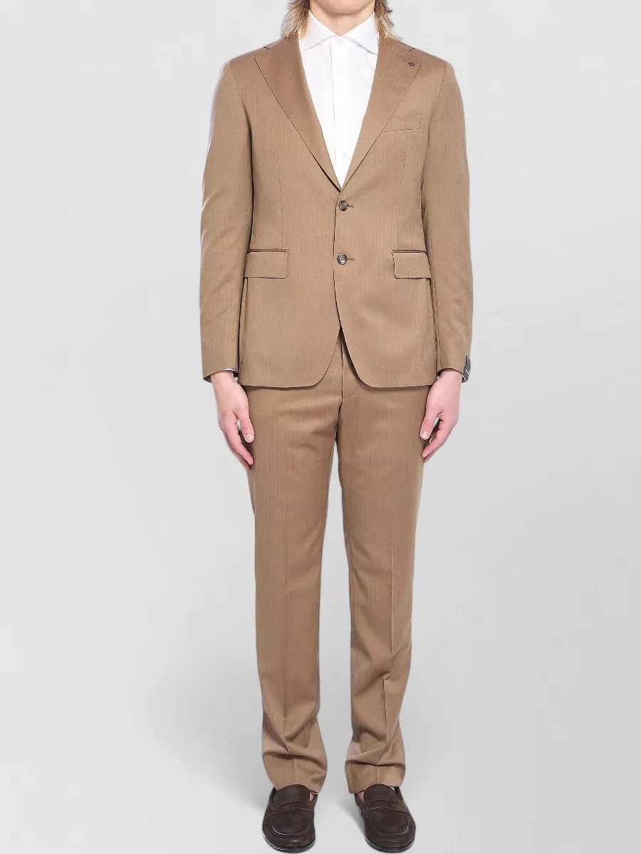 Tagliatore Virgin wool single-breasted suit