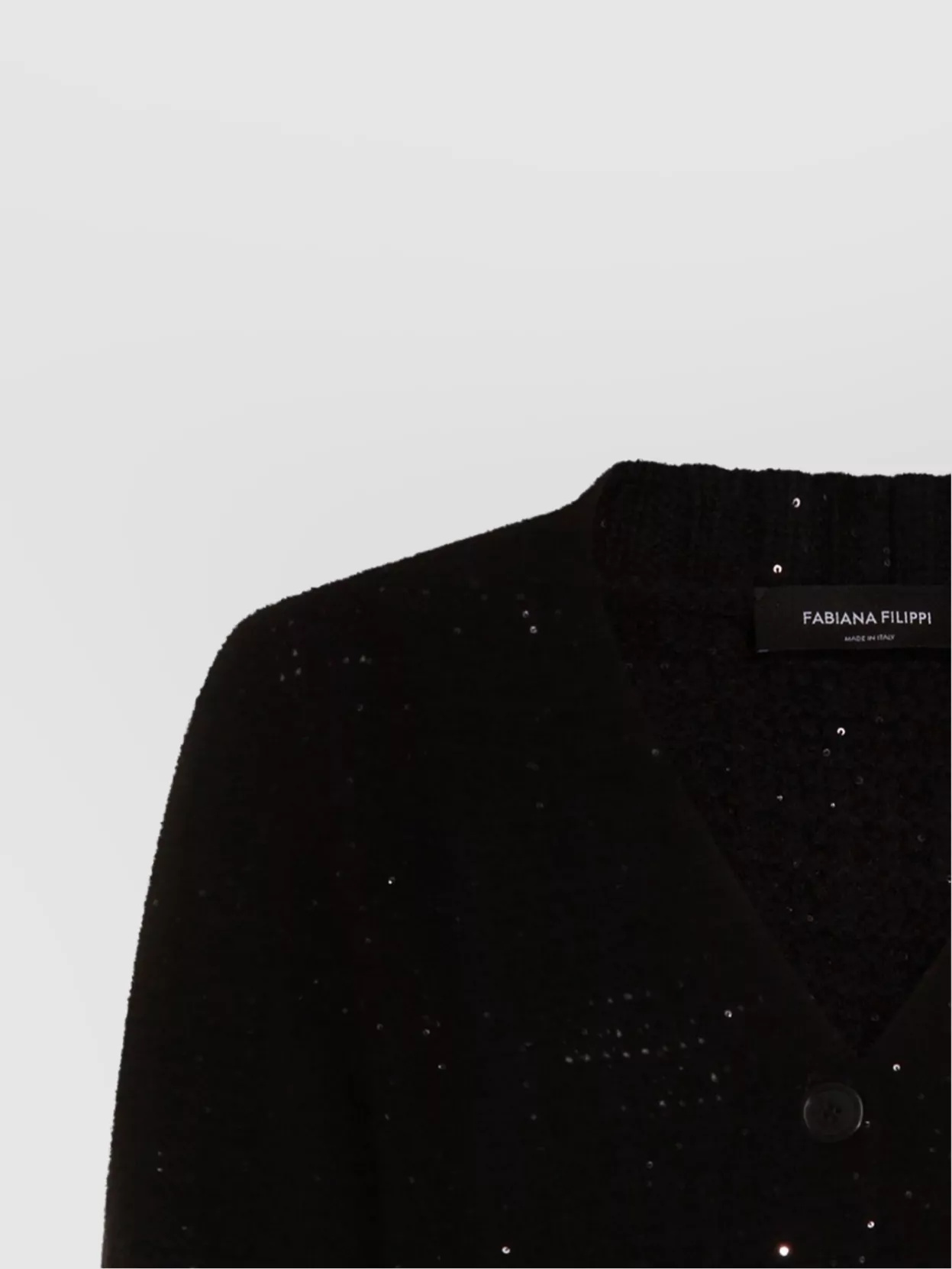 Fabiana Filippi V-Neck Knitwear With Long Sleeves And Sequins
