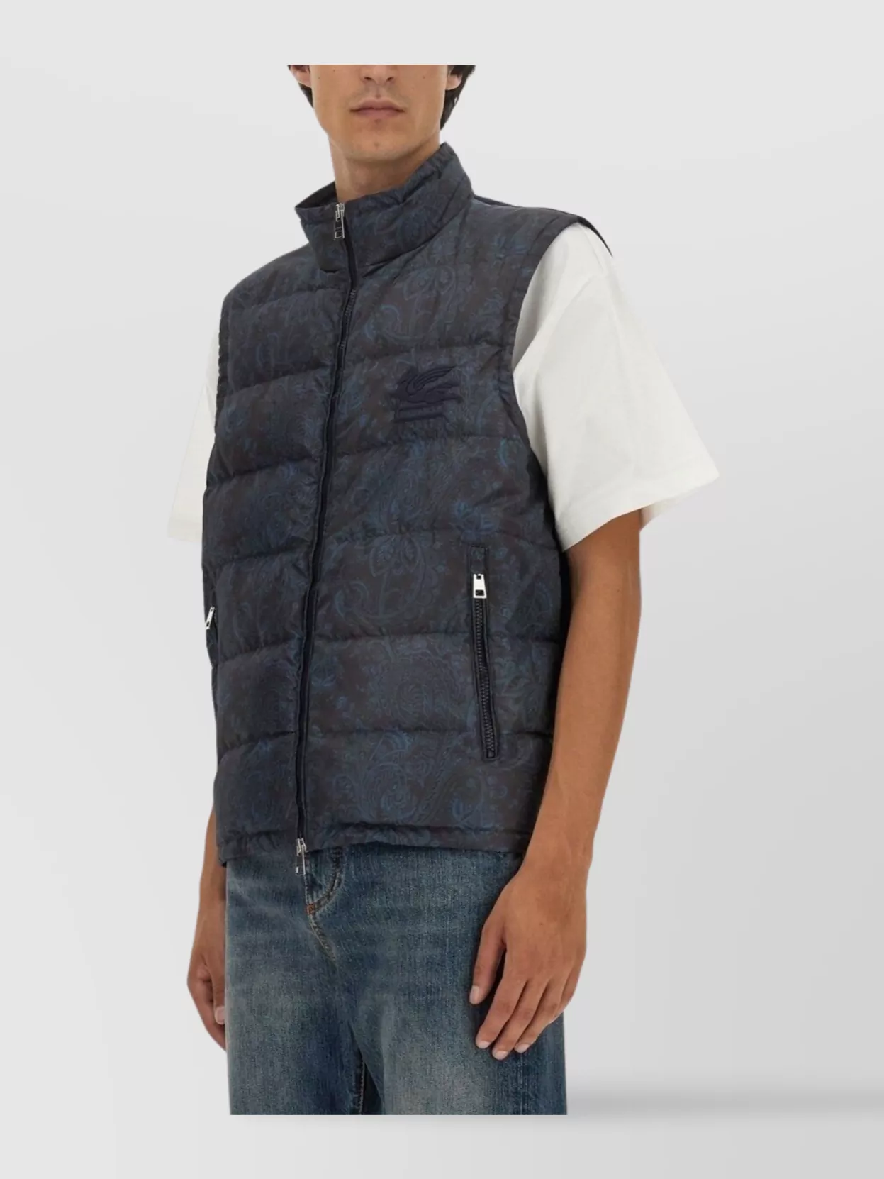 Etro Paisley Print Sleeveless Vest