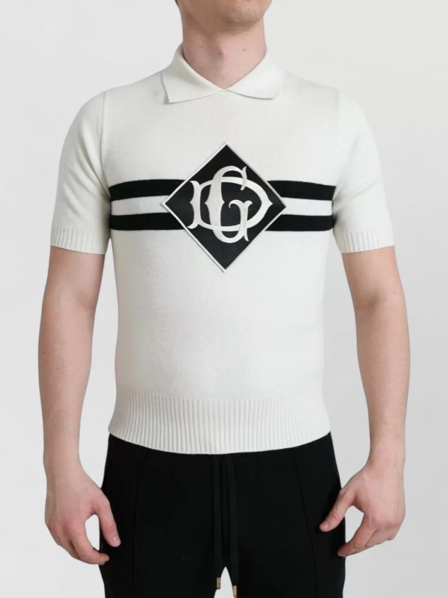 Dolce&Gabbana Cashmere short-sleeve polo shirt