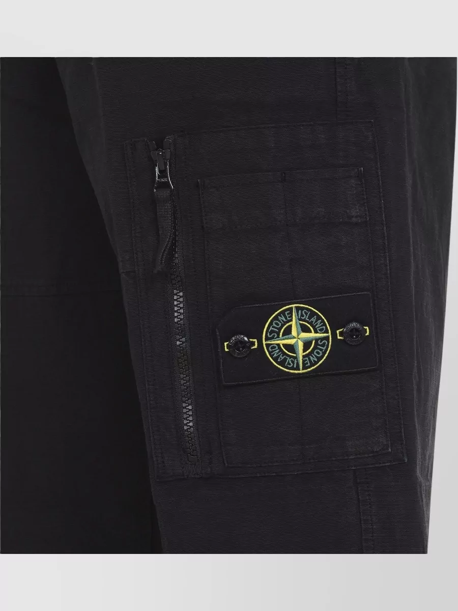 Stone Island Cotton Relaxed-Fit Straight-Leg Cargo Trousers