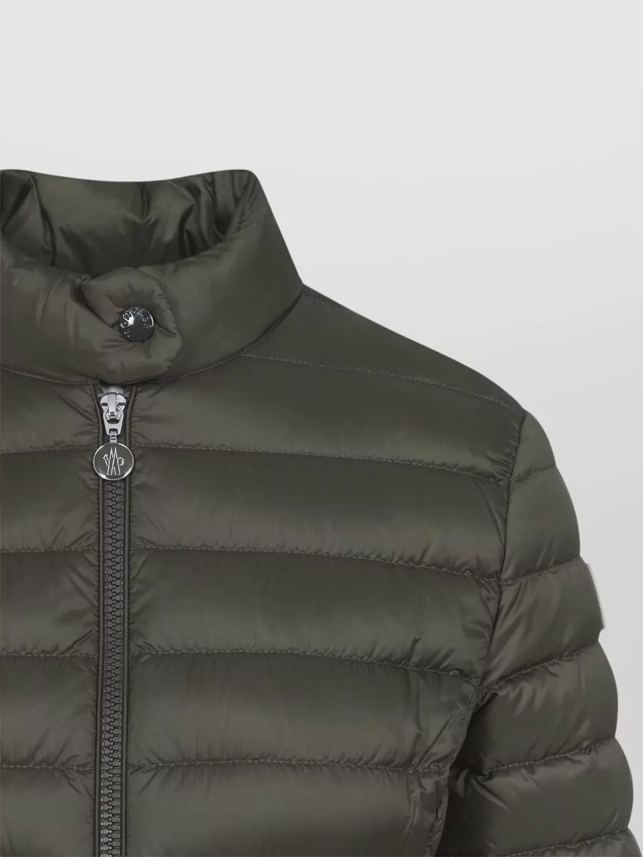 Moncler Puffer Coat High Collar Quilted Texture