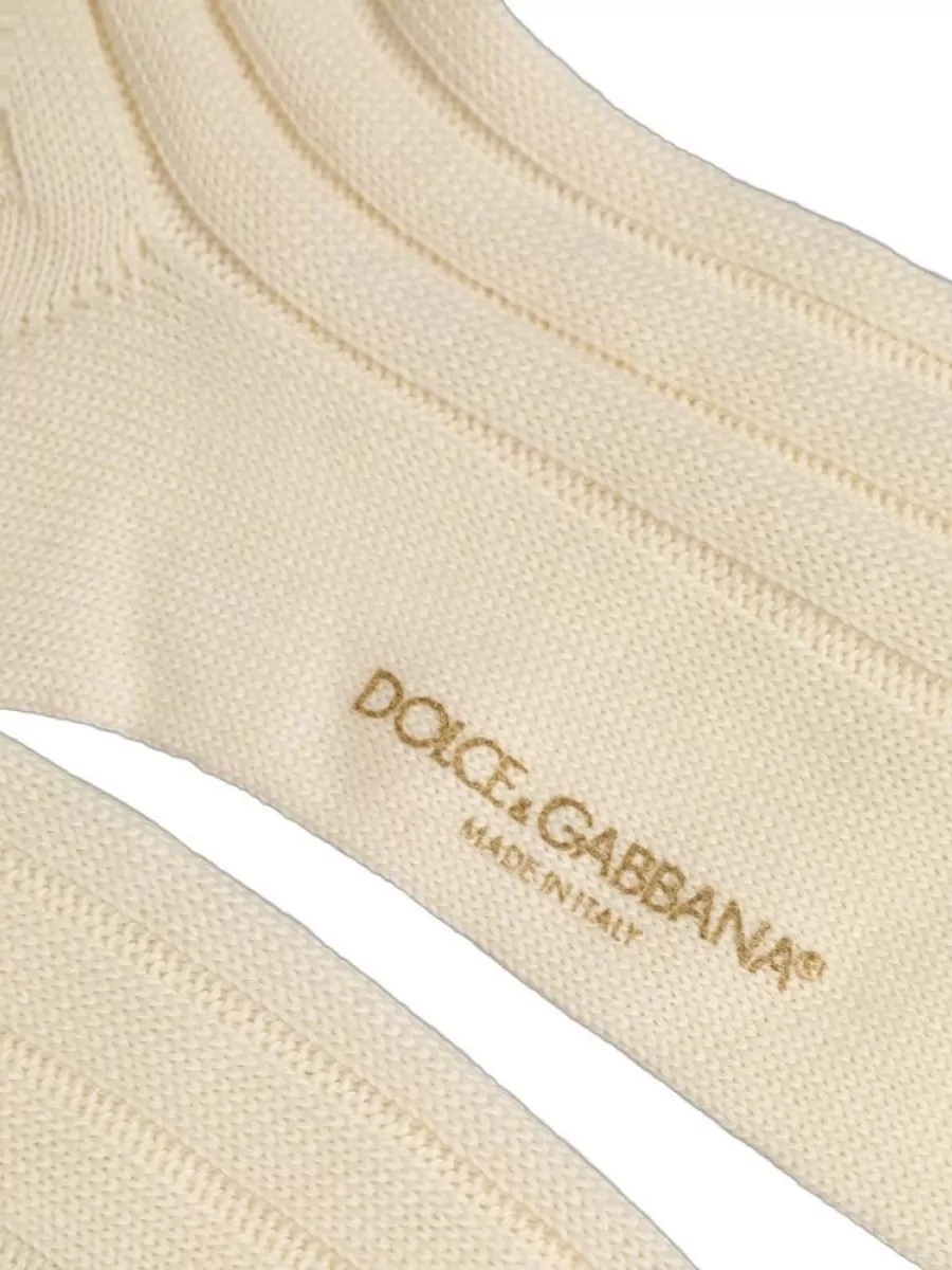 Dolce&Gabbana Wool knee-high socks
