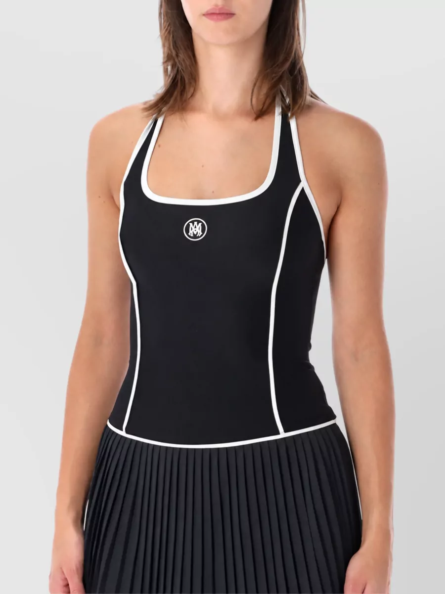 Amiri Pleated Mini Dress