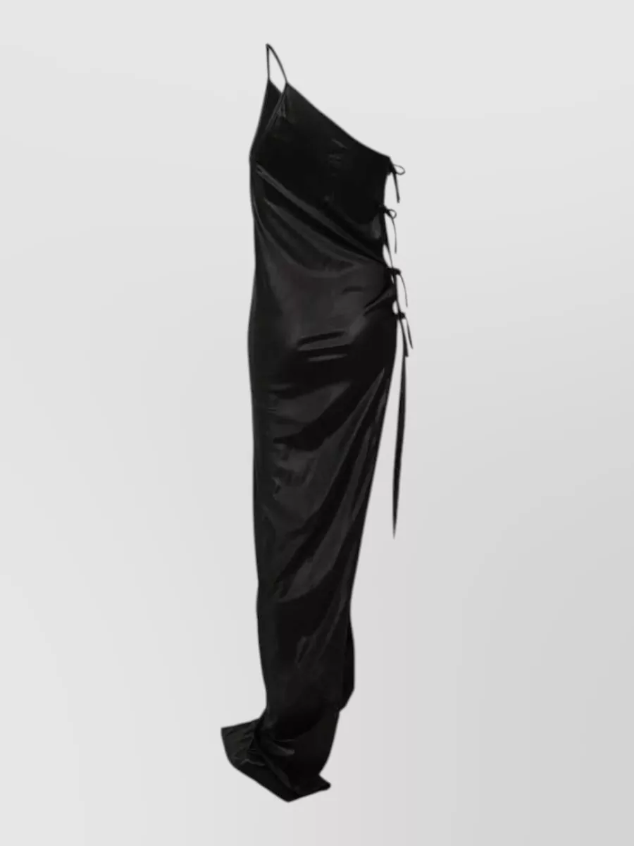 Rick Owens Drkshdw one-shoulder asymmetric maxi dress