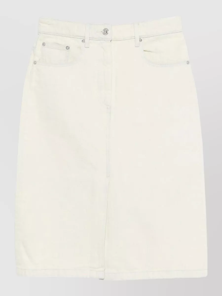 A.P.C. denim midi straight skirt