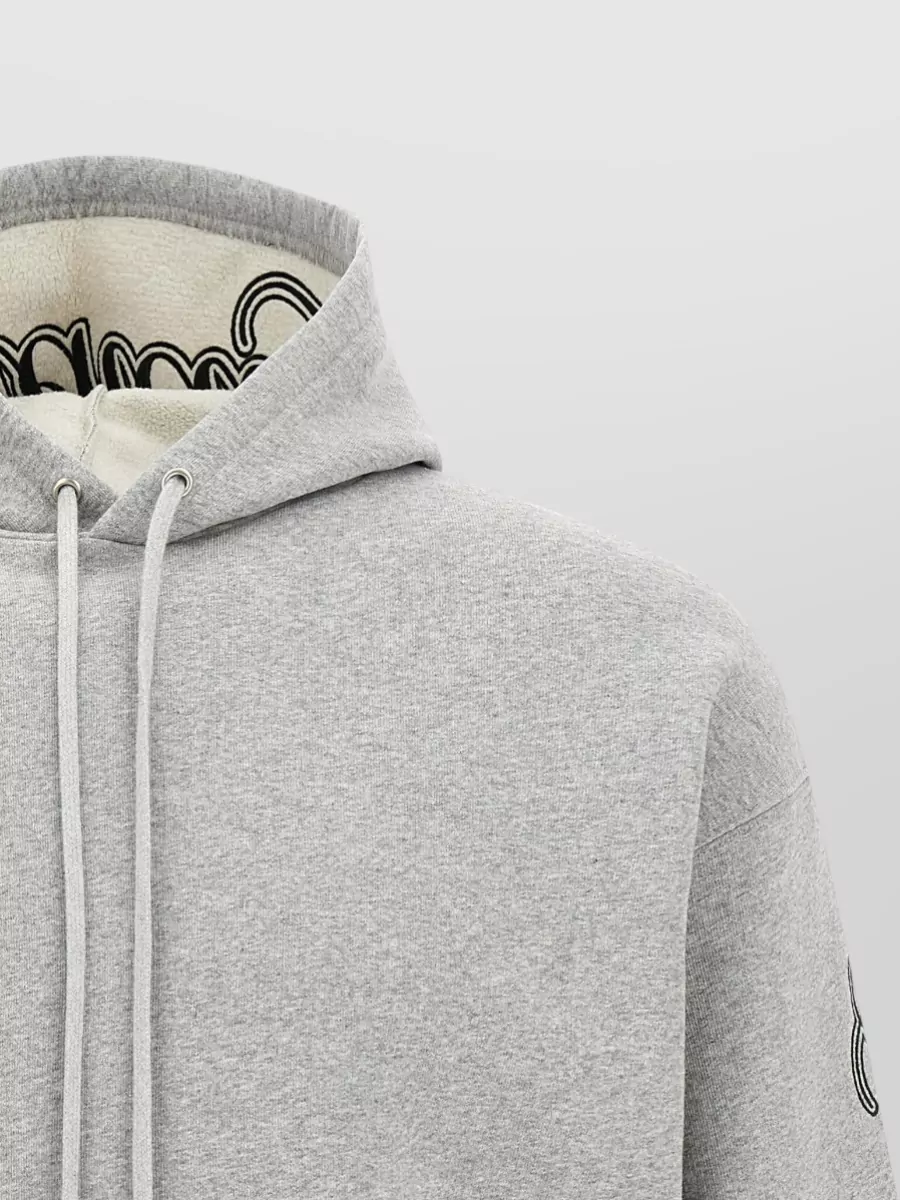 Balenciaga Script Logo Hoodie Drawstring Hood Kangaroo Pocket