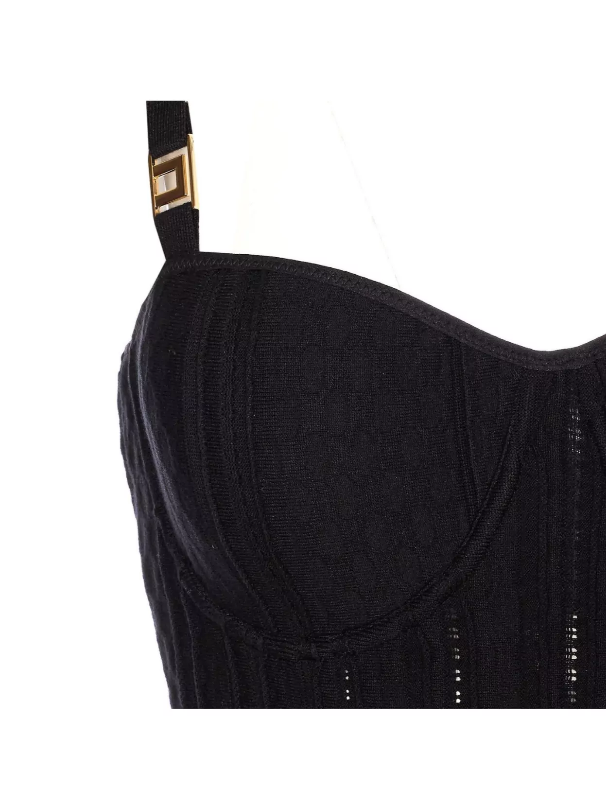 Elisabetta Franchi Heart Neck Backless Pleated Gown Dress