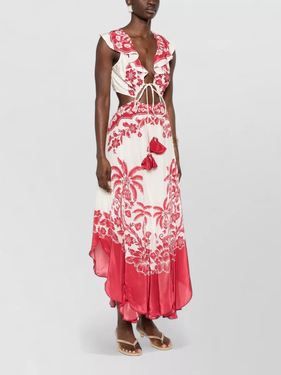 Farm Rio Cutout Maxi Dress