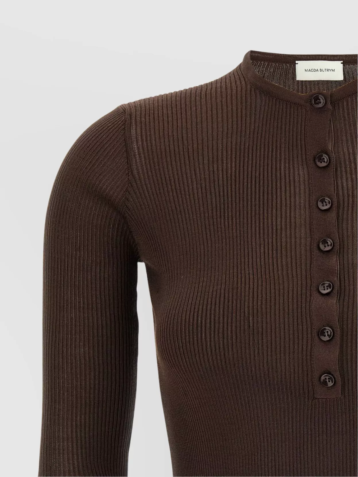 Magda Butrym Luxe Silk Knit Sweater