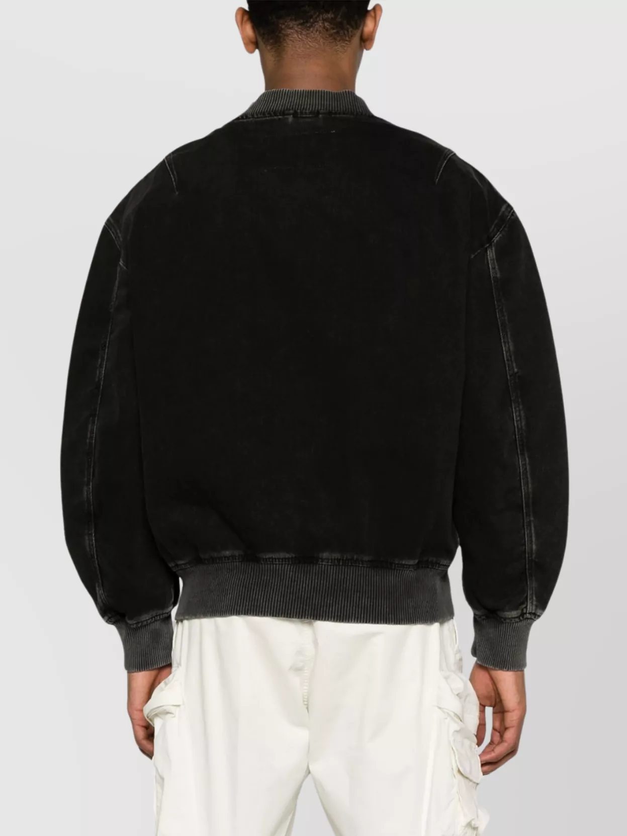 Diesel Men's Bomber Jacket Ribbed Finishes