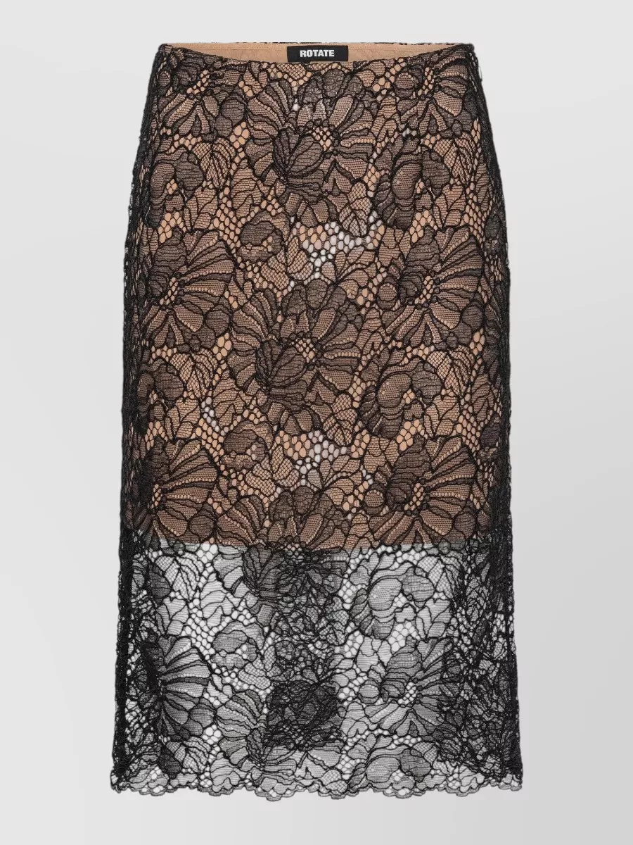 Rotate Lace Midi Skirt