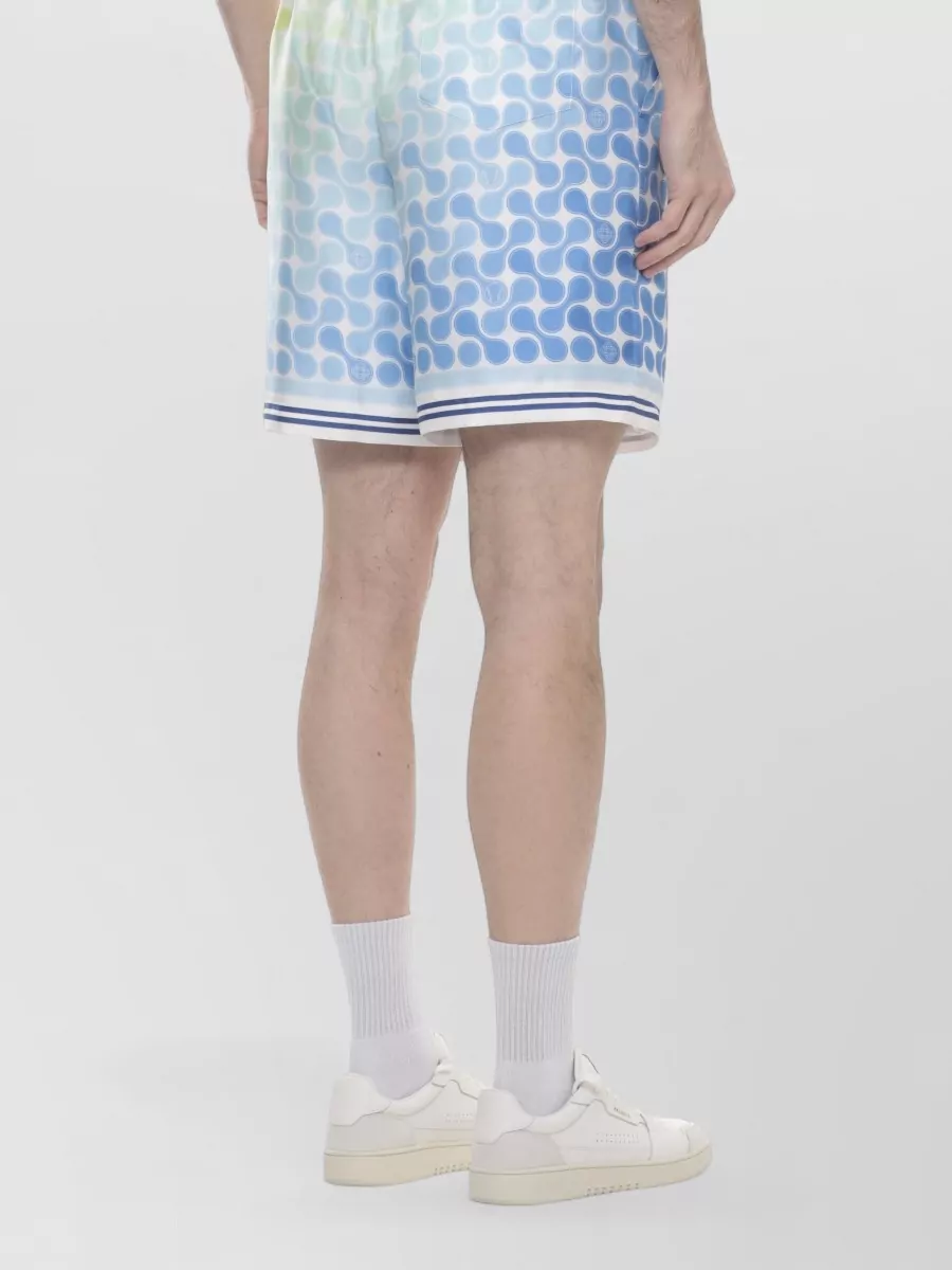 Casablanca Silk Printed Bermuda Shorts