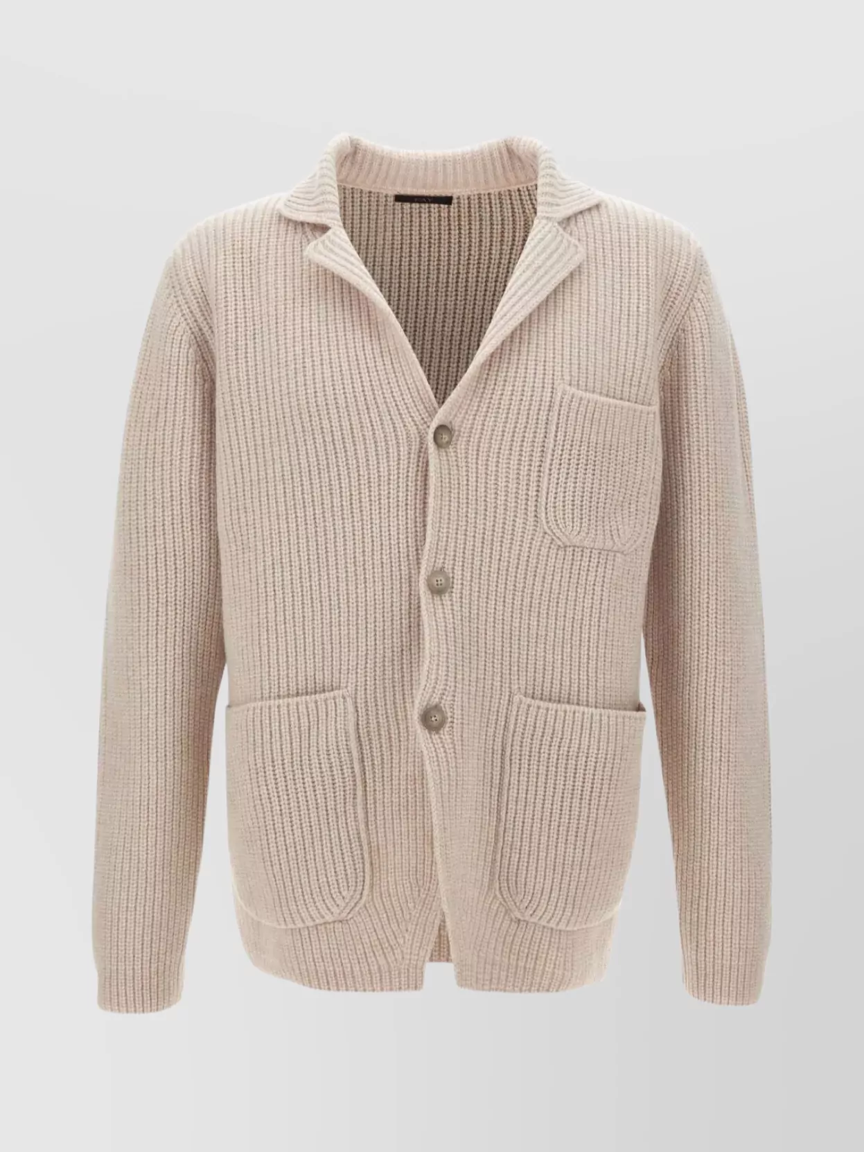 Fay Knitwear With Shawl Collar And Front Pockets