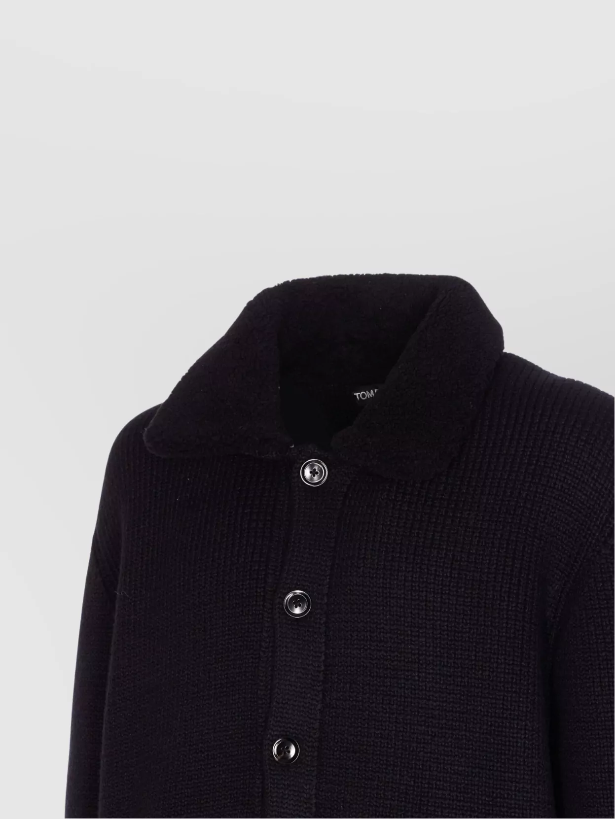 Tom Ford Knitted Cardigan With Back Detail And Pockets