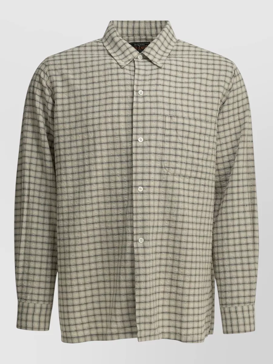 Beams Plus cotton linen casual shirt