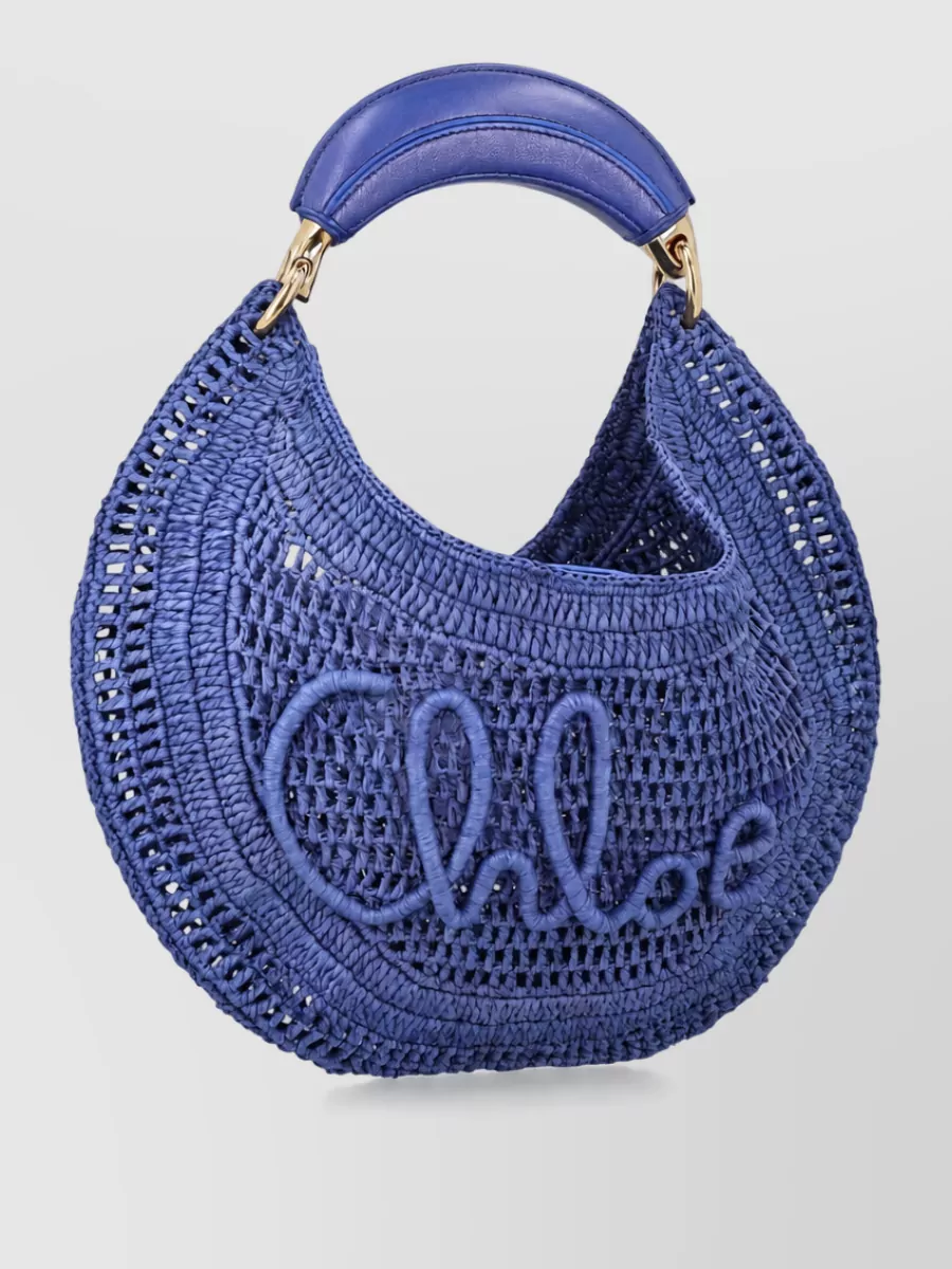 Chloé summer banana embroidered tote bag