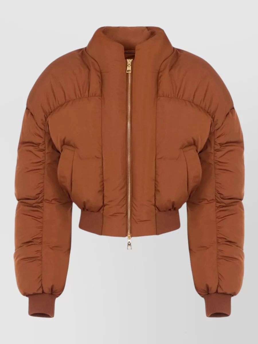 Elisabetta Franchi down cropped oversized puffer jacket