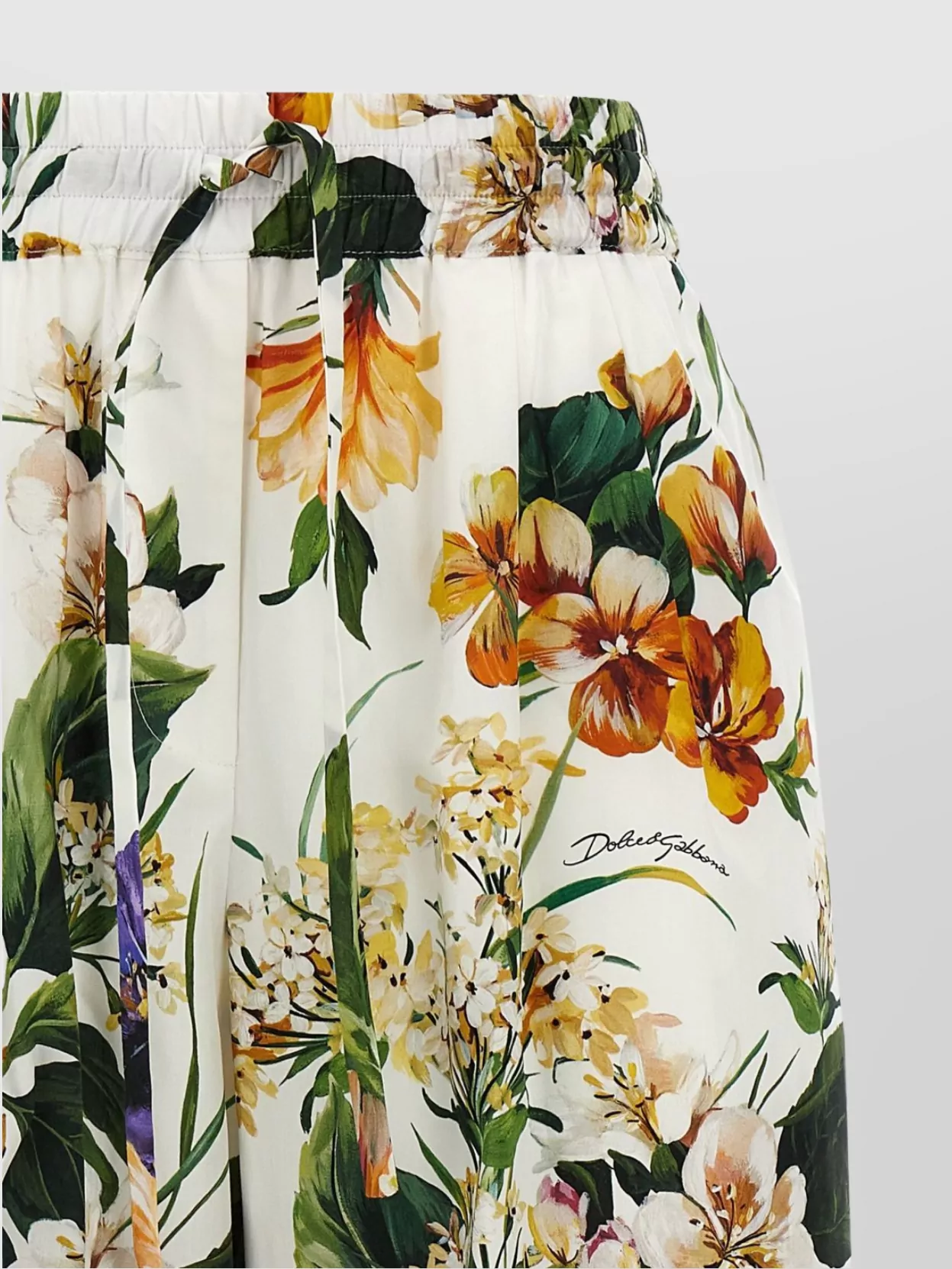 【関税込み】dolce & gabbana BOUQUET' PAJAMA PANTS Dolce&Gabbana 'floral bouquet' wide leg pajama pants | The