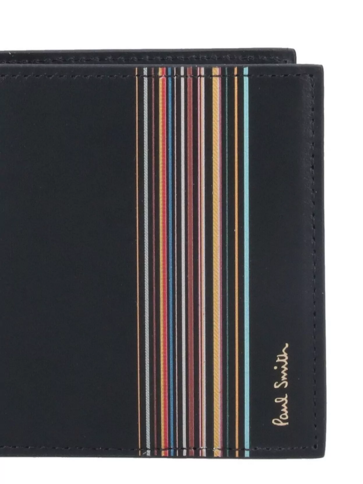 Paul Smith Striped Bi-fold Wallets With Multicolor Detail