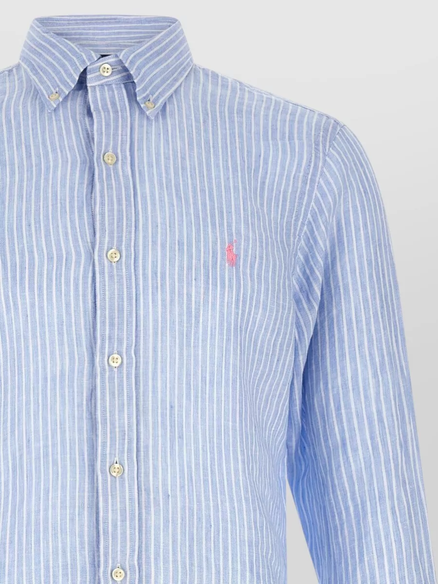 Polo Ralph Lauren Striped Linen Long-Sleeve Shirt