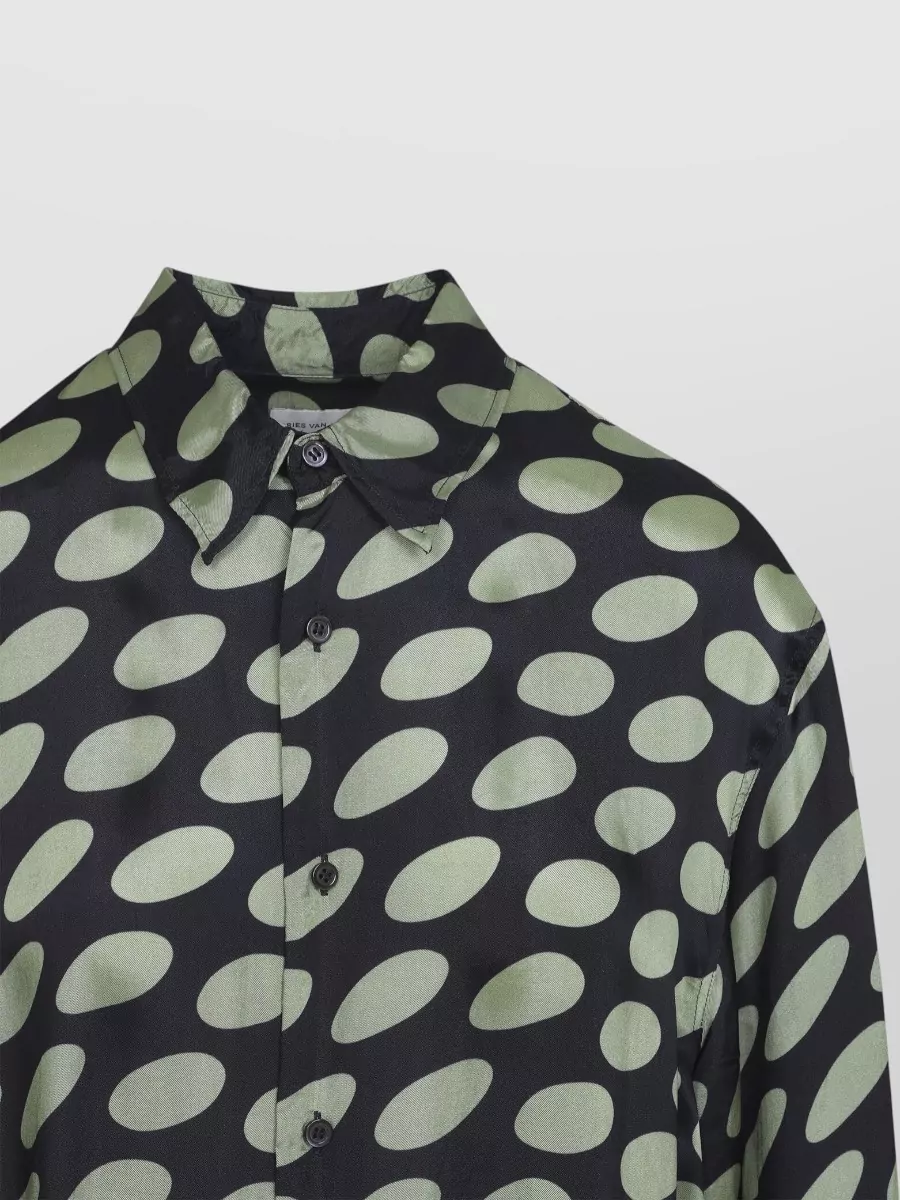Dries Van Noten Caper Shirt All Over Pattern Long Sleeves