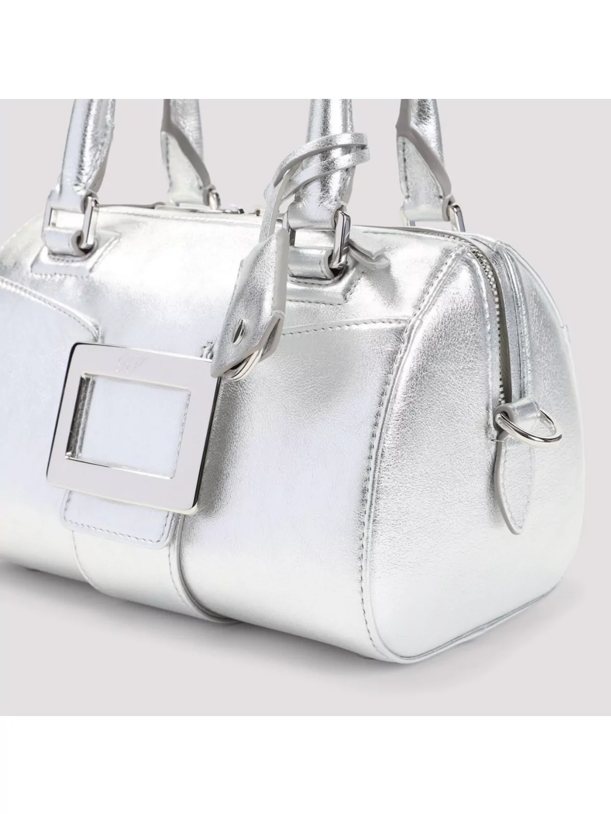 Roger Vivier Mini Bowling Leather Tote Bag