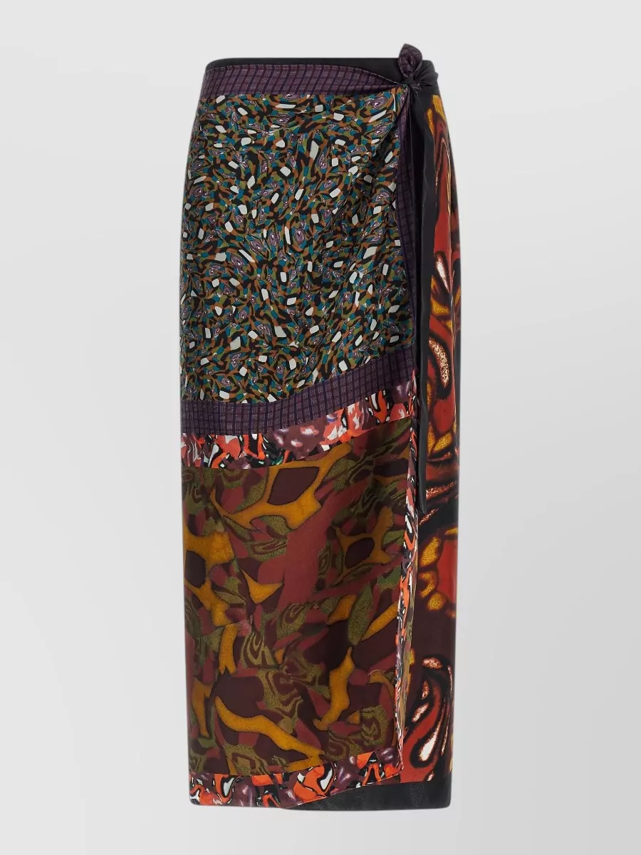 Dries Van Noten Silk Wrap Skirt